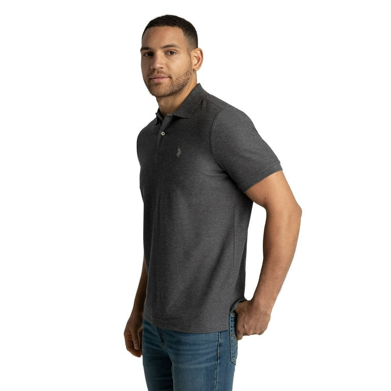 Chemise Polo Para Hombre Gris Oscura