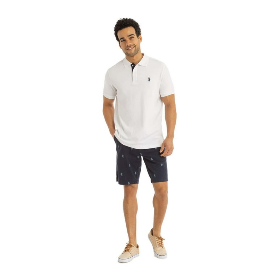 Chemise Polo Para Hombre Blanca