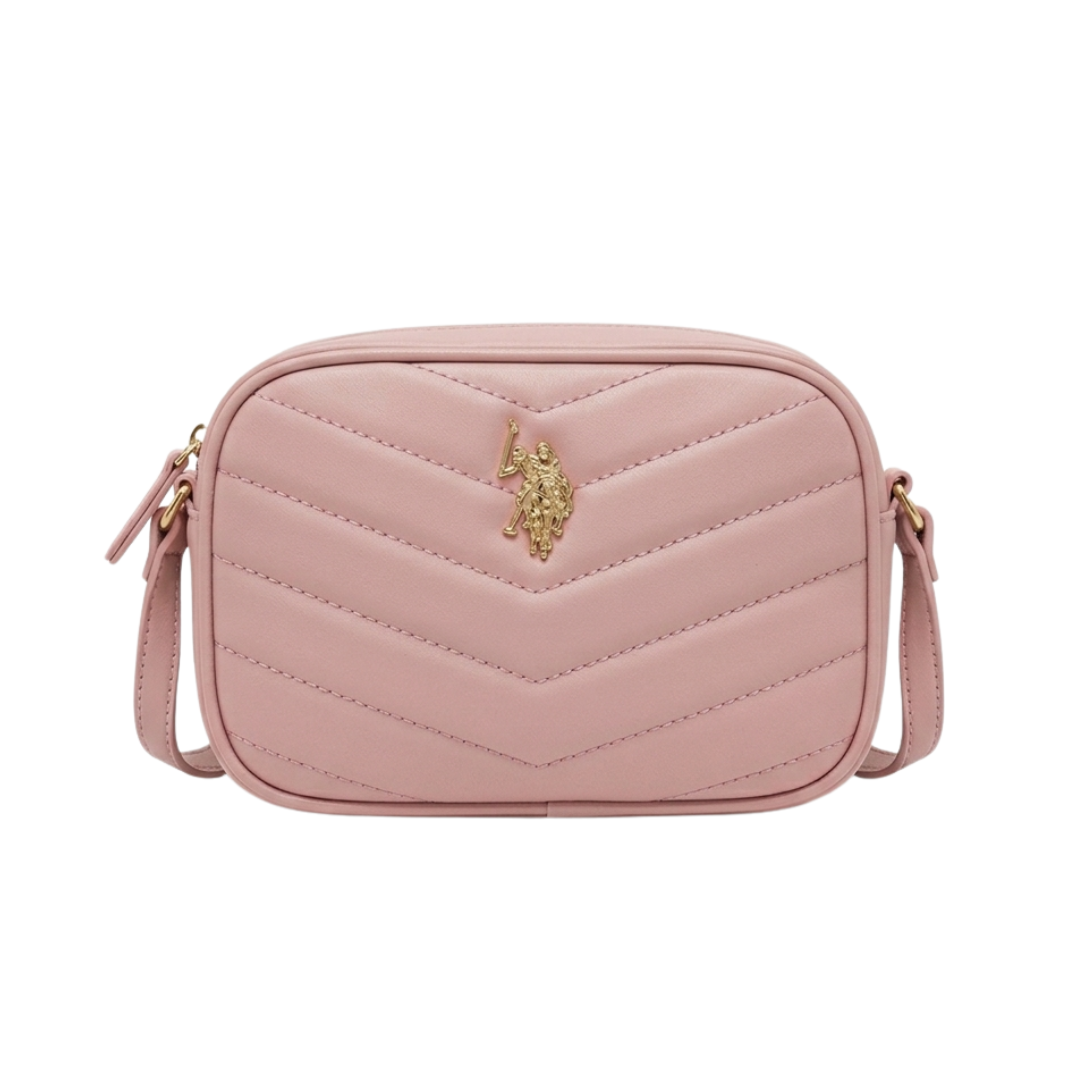 Crossbody Polo Color Rosa Acolchado En V