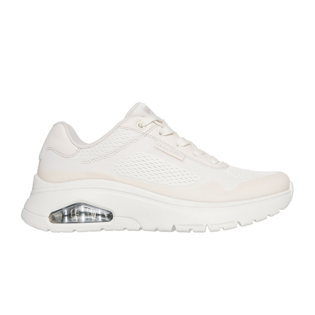 Zapatos Skechers Uno Flex La Evolución del Estilo Deportivo en un Tono Crema Sofisticado