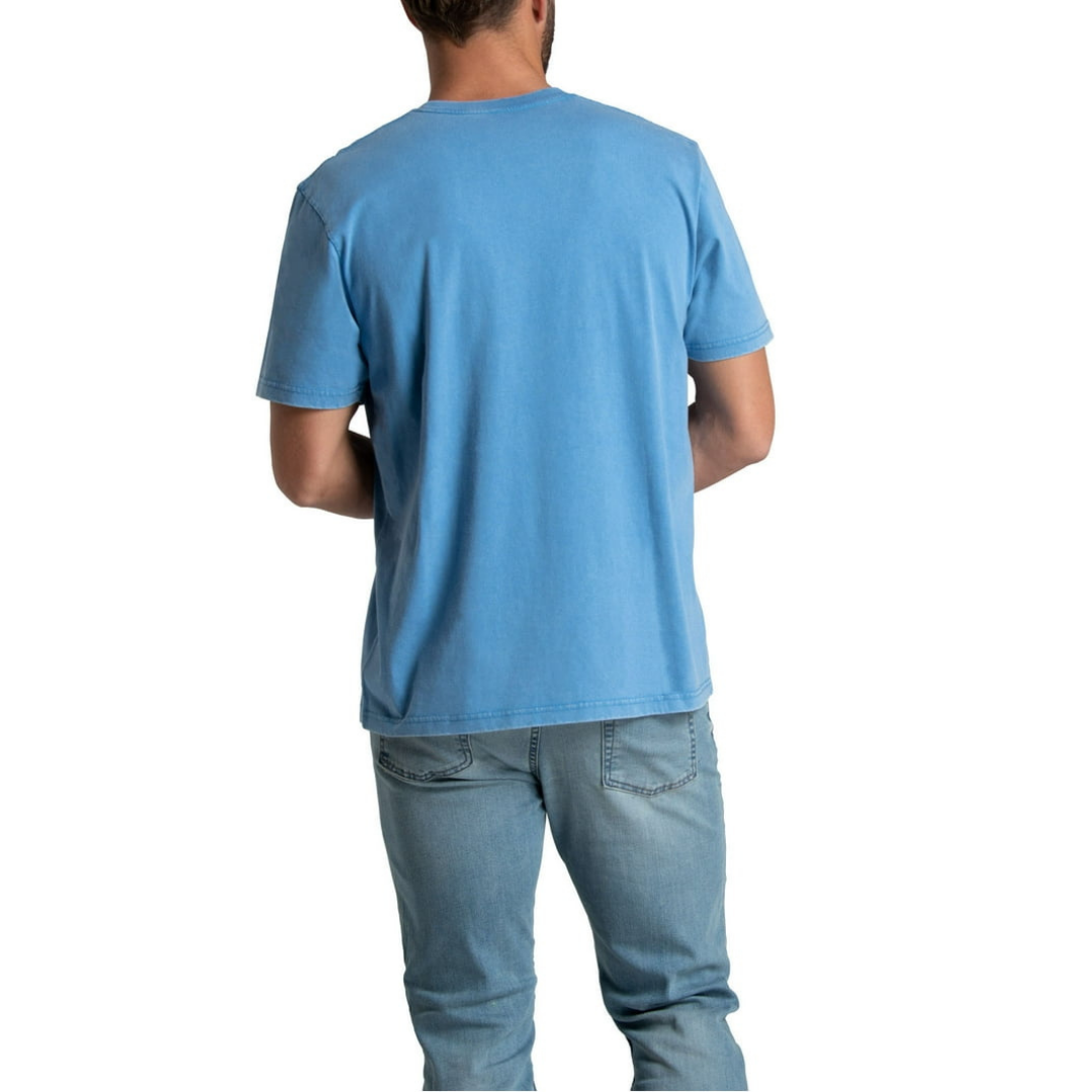 Franela Fruit of the Loom Garment Dyed Azul Favorito Para Hombr