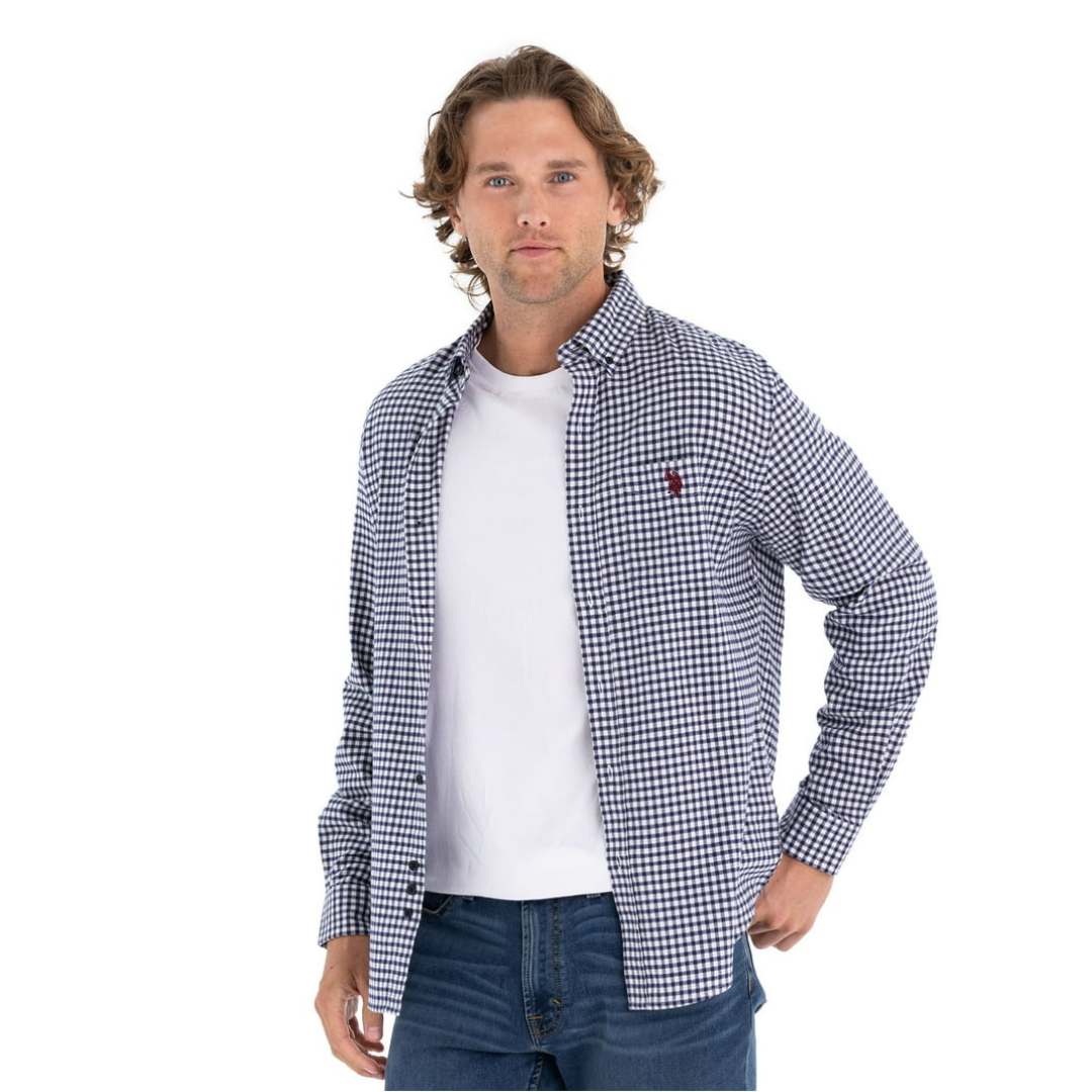 Camisa Polo Manga Larga Para Hombre