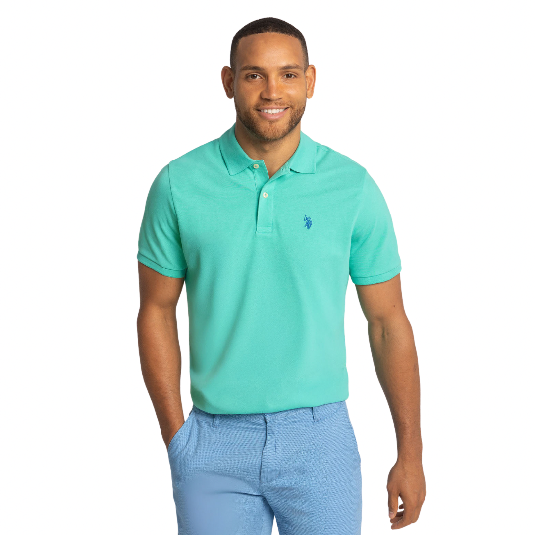 Chemise Polo Verde Agua Para Hombre