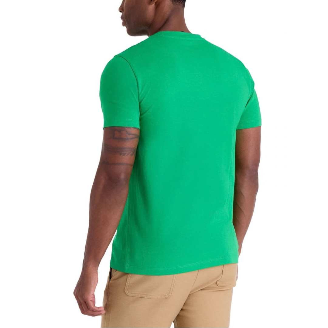 Franela U.S. Polo Assn. Básica Con Bolsillo Verde Para Hombre