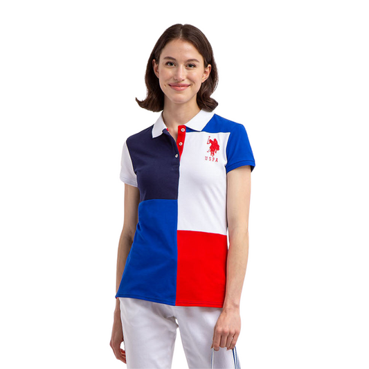 Chemise Polo Bloques Para Mujer