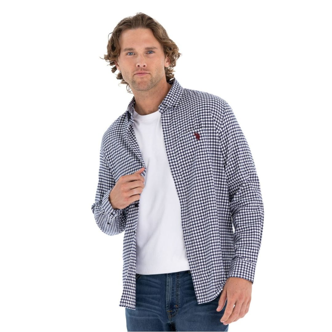 Camisa Polo Manga Larga Para Hombre