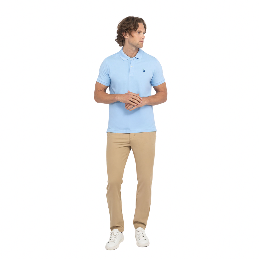 Chemise Polo Azul Cielo Para Hombre