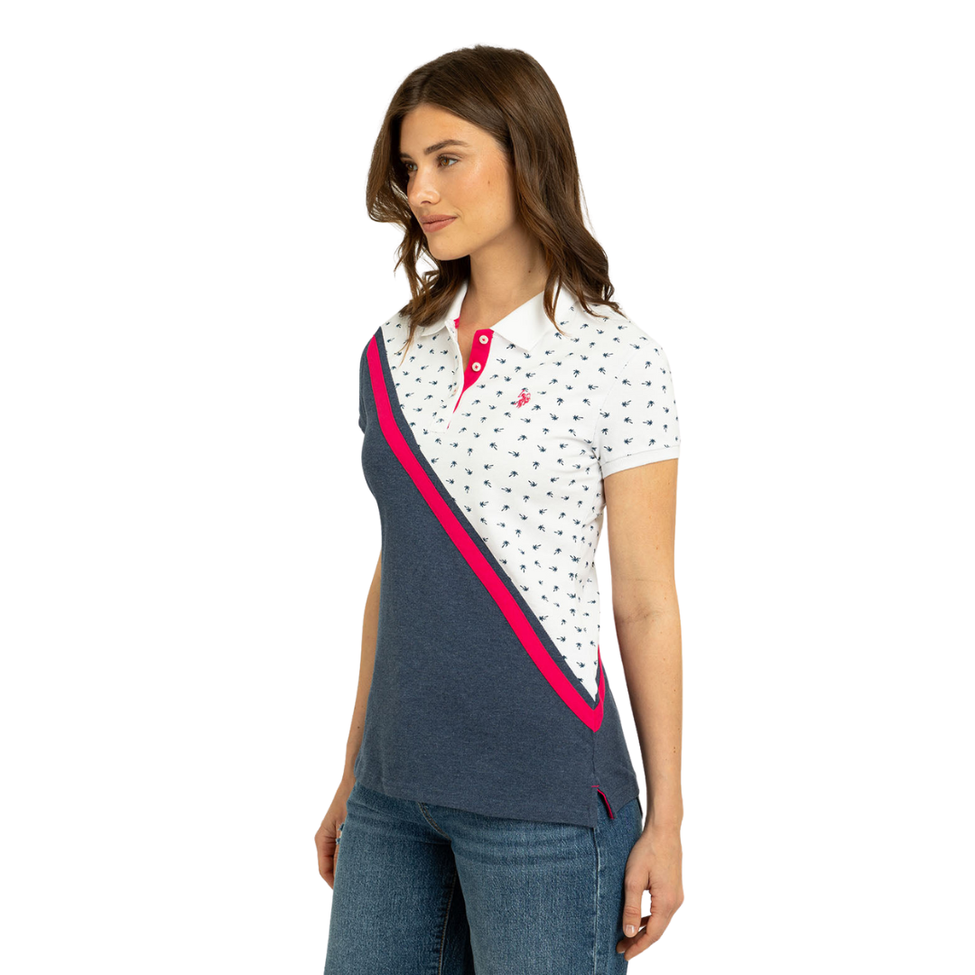 Chemise Polo Palmeras Para Mujer