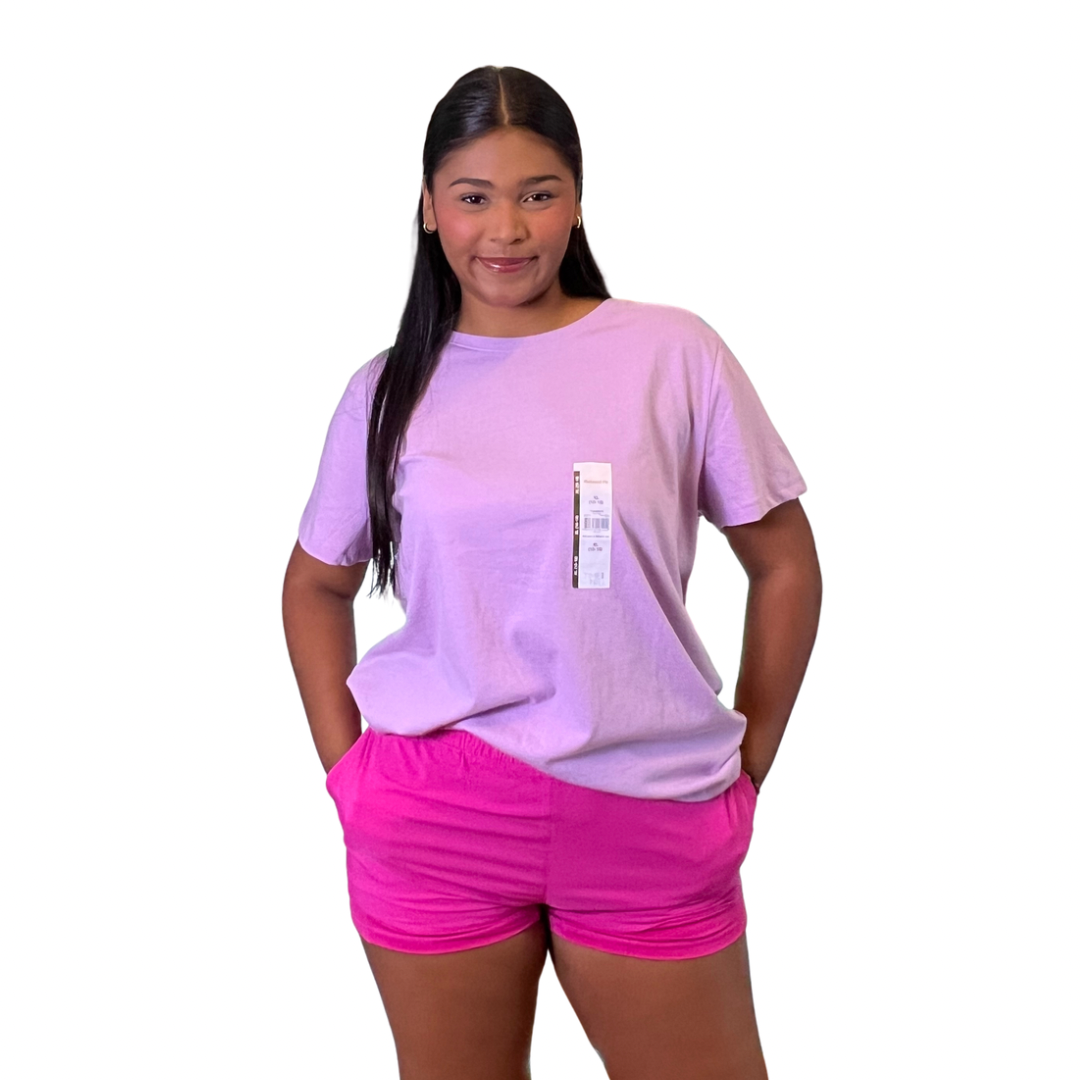 Short Polo Deportivo Casual Fucsia Con Bolsillos Para Mujer