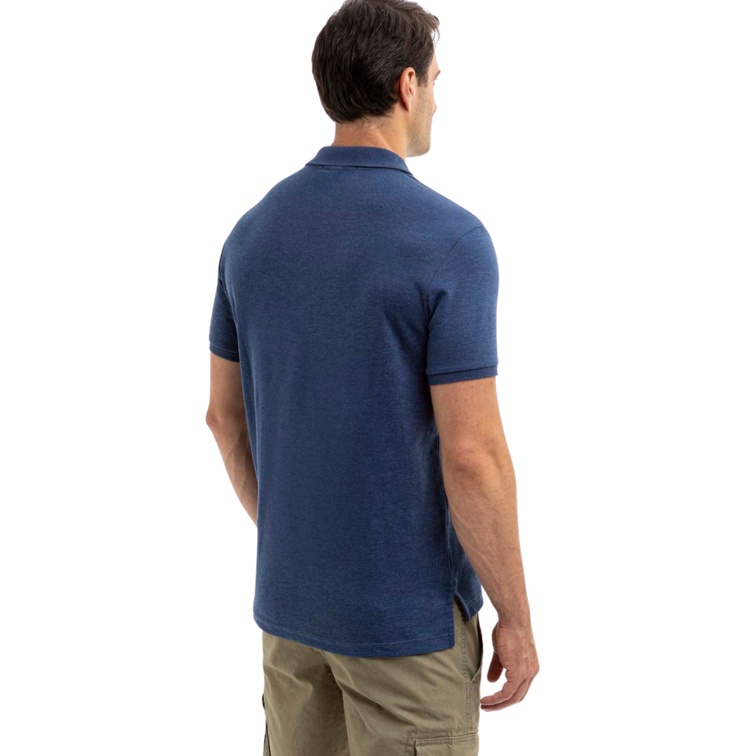 Chemise Polo Para Hombre Azul Ceniza