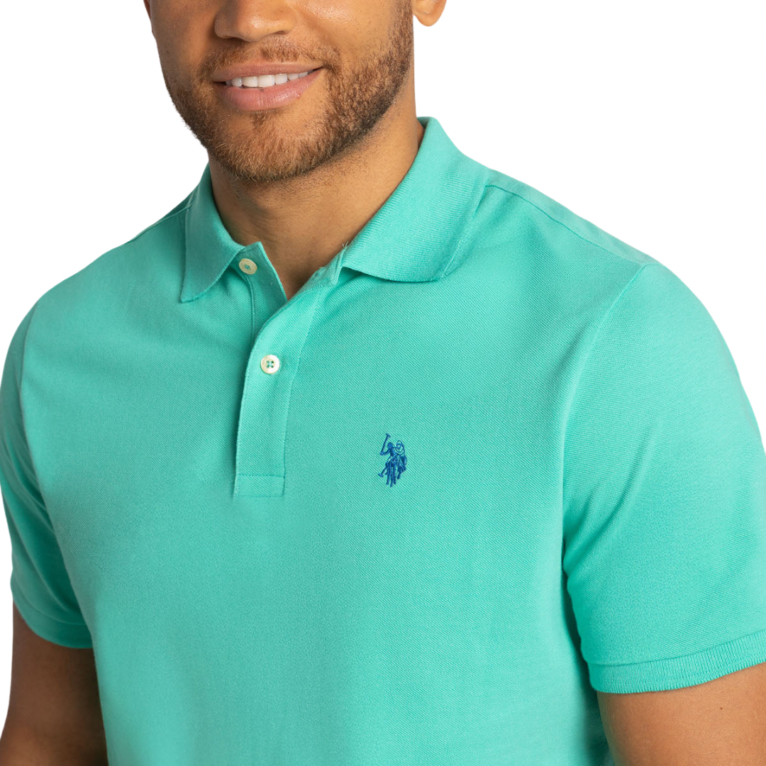 Chemise Polo Verde Agua Para Hombre