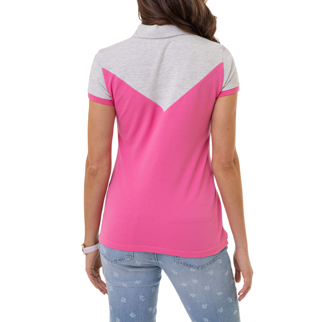 Chemise Polo Chevron Para Mujer