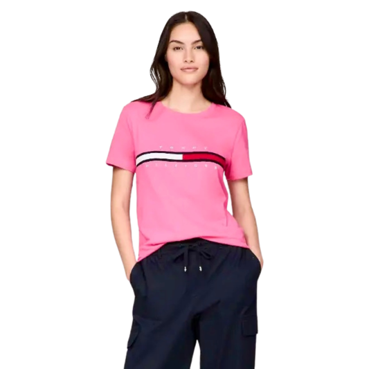 Franela Tommy Hilfiger Rosa Fuerte Para Mujer