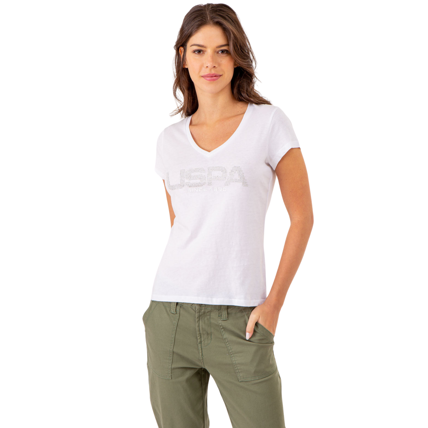 Franela Polo Cuello En V Para Mujer