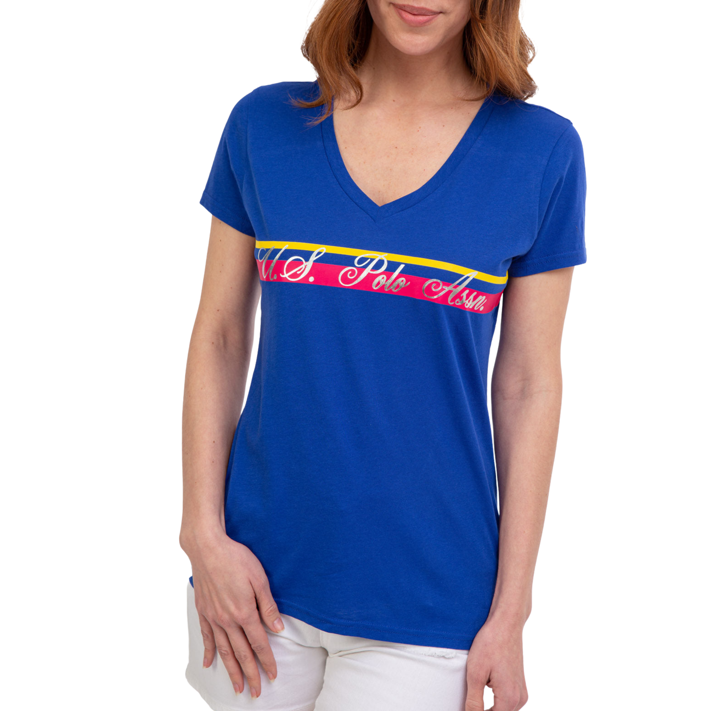 Franela Polo Cuello En V Para Mujer
