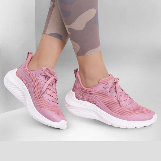 Zapatos Skechers BOBS Sport Squad Waves Rosado Estilo y Confort Superior