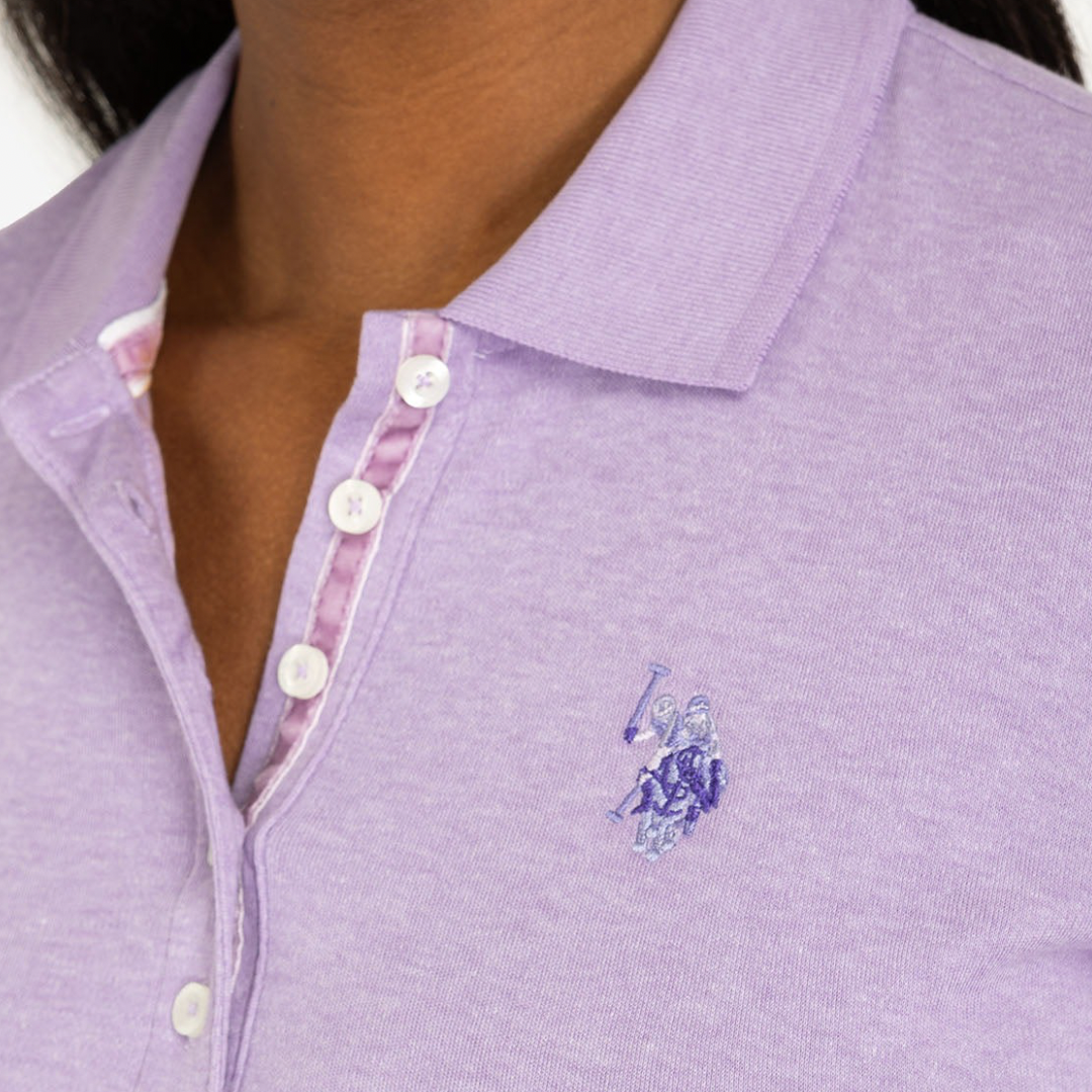 Chemise Polo Básica Para Mujer