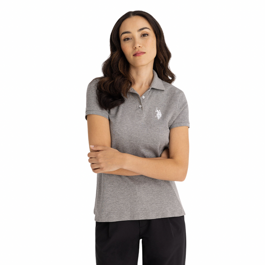 Chemise Polo Gris Para Mujer