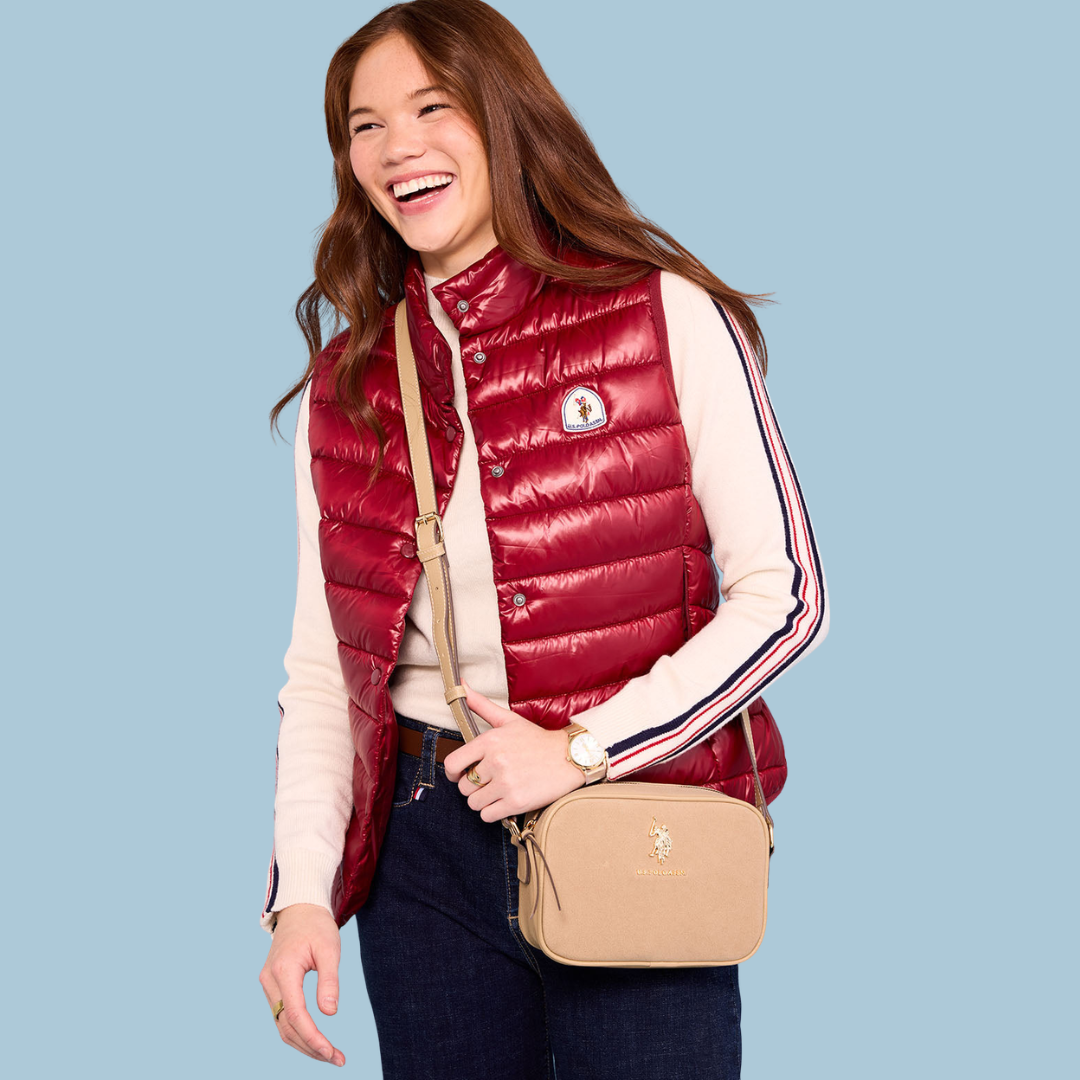 Crossbody Polo Neutro De Gamuza