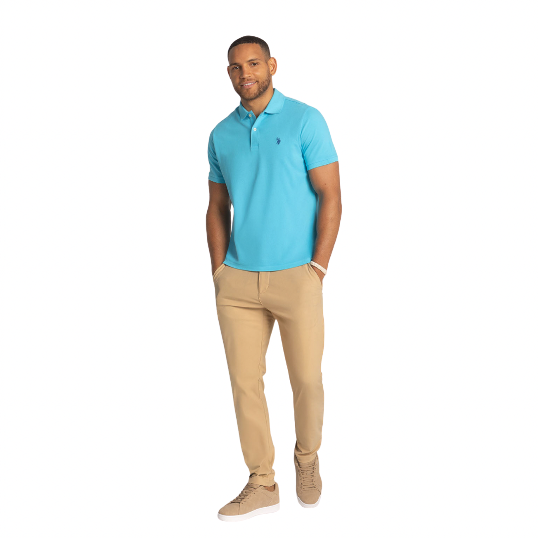 Chemise Polo Azul Río Agua Para Hombre