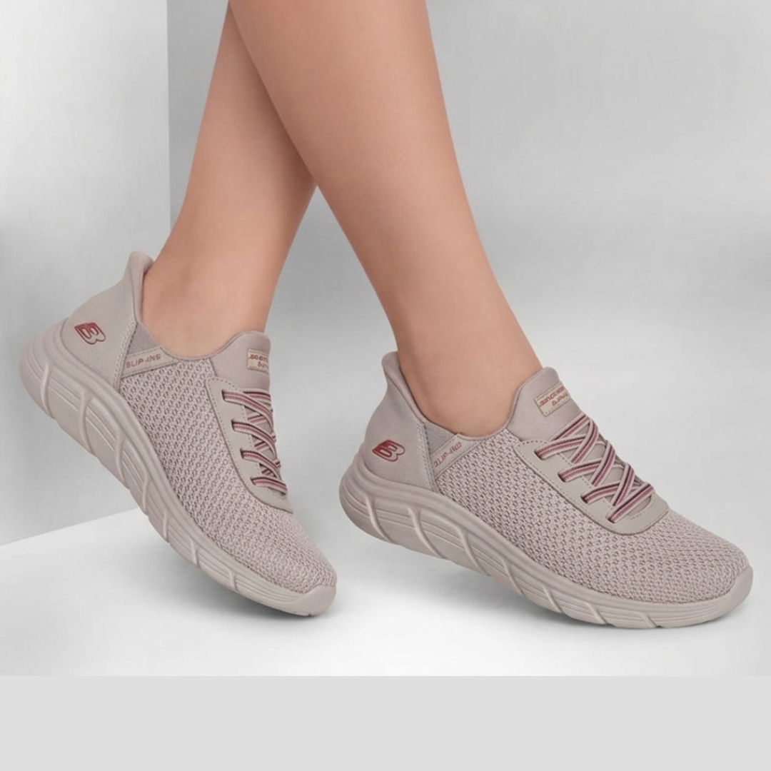Zapatos Skechers Bobs B Flex Lo Color Arena Para Mujer