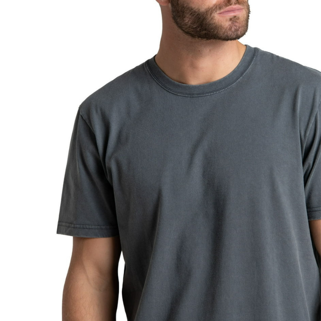 Franela Fruit of the Loom Garment Dyed Gris Carbón Para Hombre