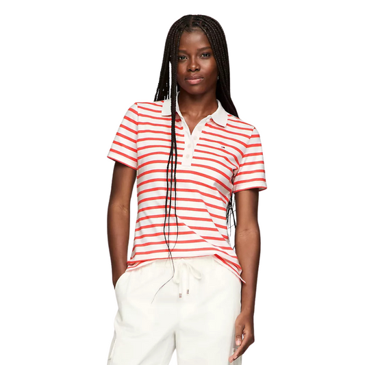 Chemise Tommy Hilfiger Rojo Con Rayas Blancas Para Mujer