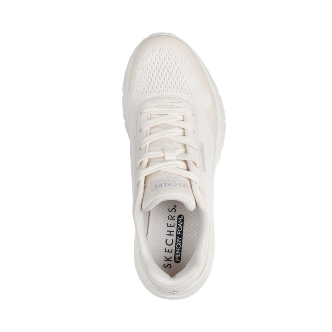 Zapatos Skechers Uno Flex La Evolución del Estilo Deportivo en un Tono Crema Sofisticado