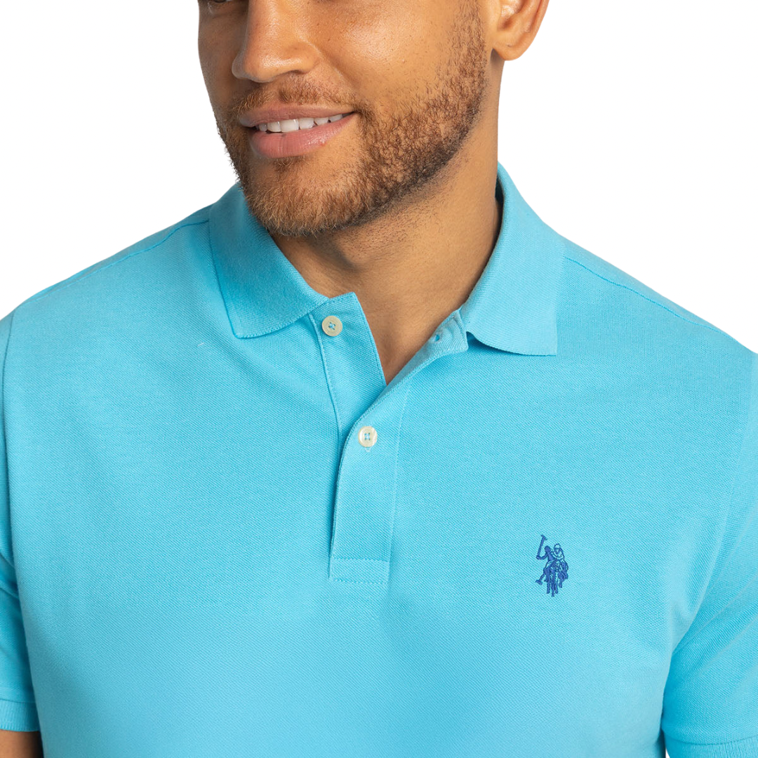 Chemise Polo Azul Río Agua Para Hombre