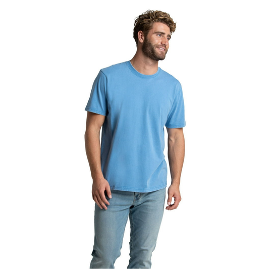 Franela Fruit of the Loom Garment Dyed Azul Favorito Para Hombr