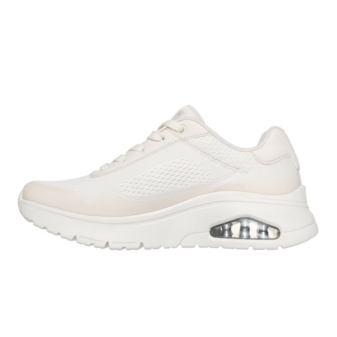 Zapatos Skechers Uno Flex La Evolución del Estilo Deportivo en un Tono Crema Sofisticado