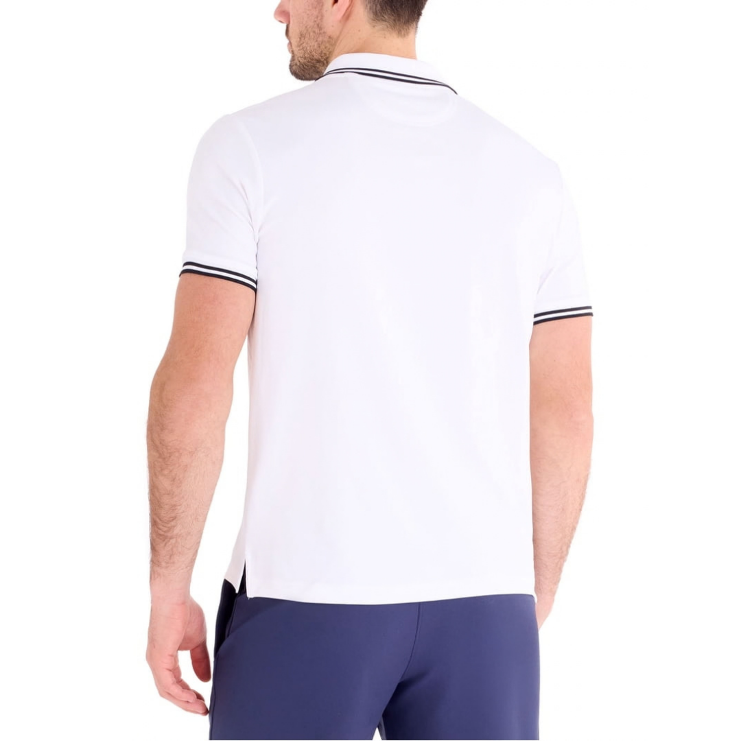 Chemise U.S. Polo Assn. Blanca con Detalles Azul Marino Para Hombre