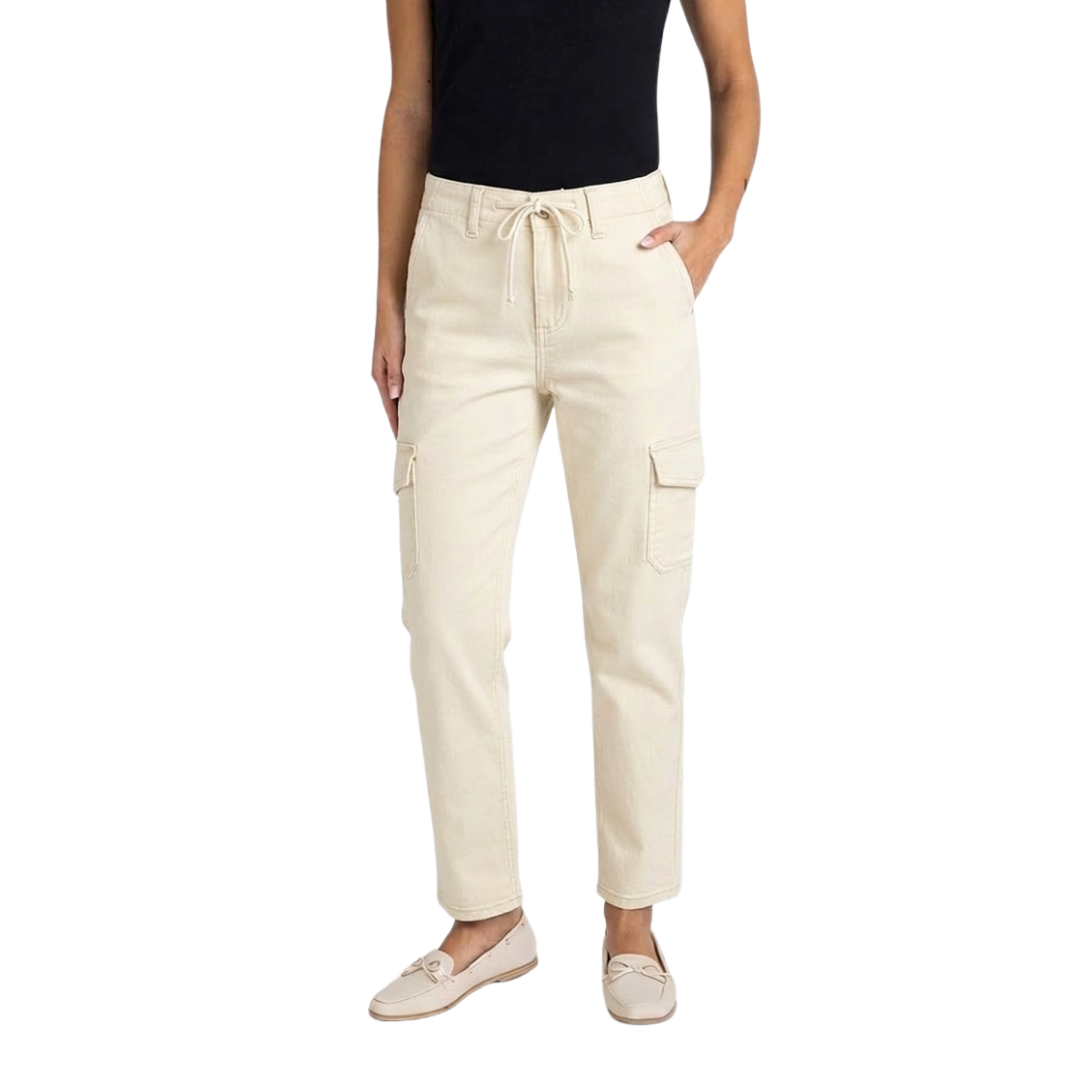 Pantalón Cargo Beige Polo Para Mujer