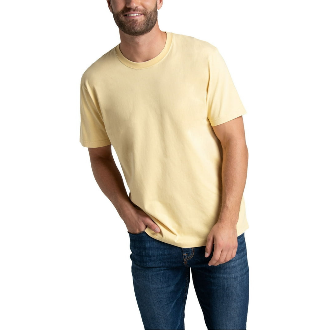 Franela Fruit of the Loom Garment Dyed Amarillo Trigo Para Hombre