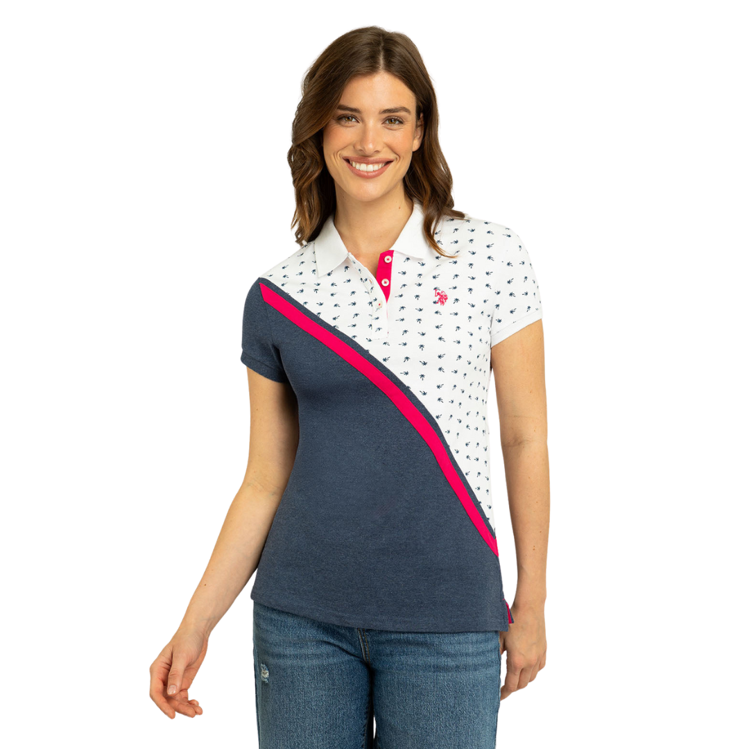 Chemise Polo Palmeras Para Mujer