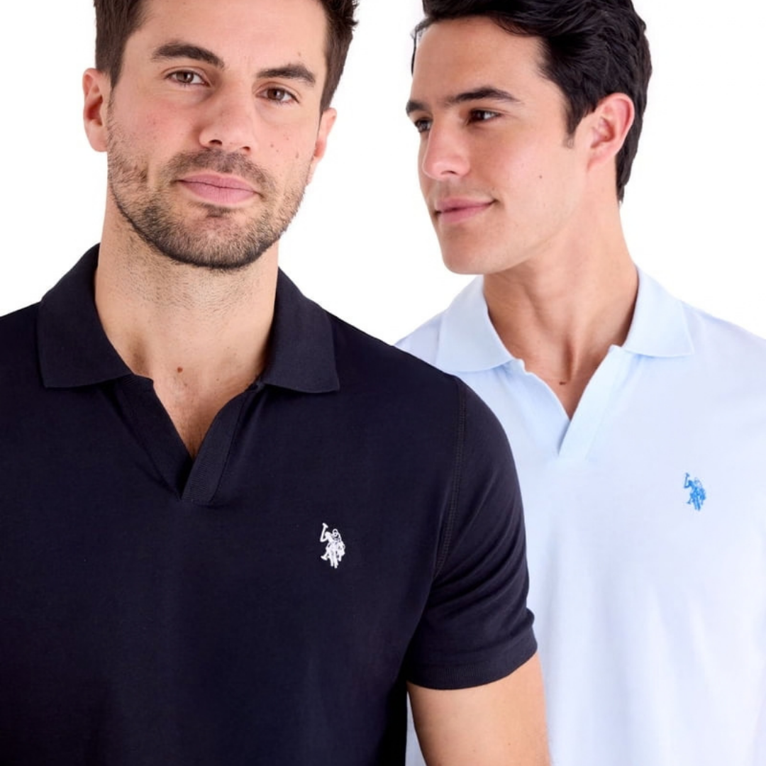 Chemise U.S. Polo Assn. Negra Para Hombre