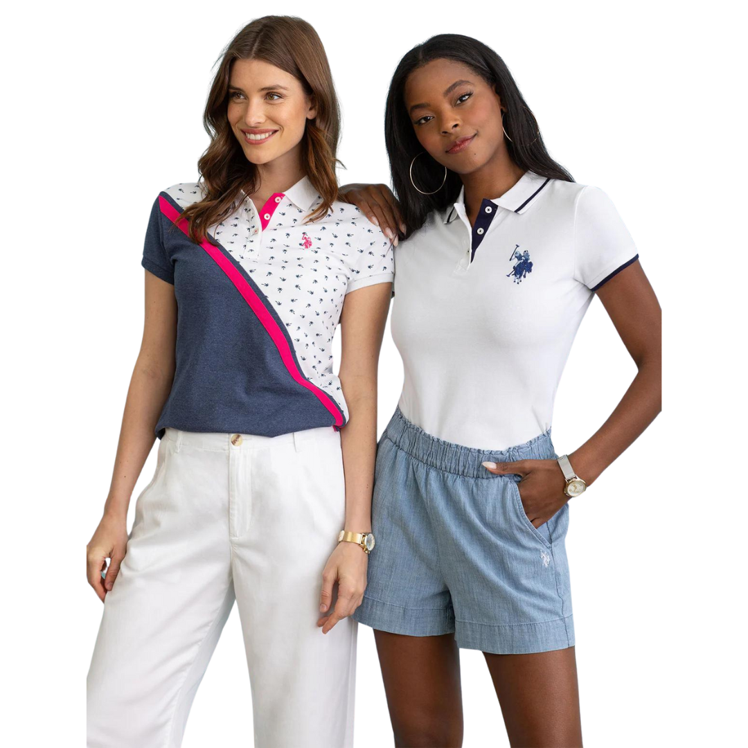 Chemise Polo Palmeras Para Mujer