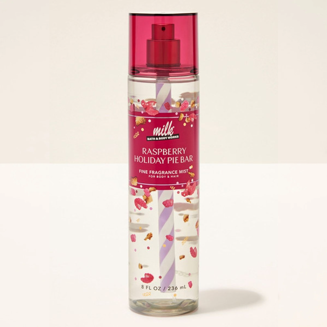Mist Corporal Milk Raspberry Holiday Pie Bath & Body Words