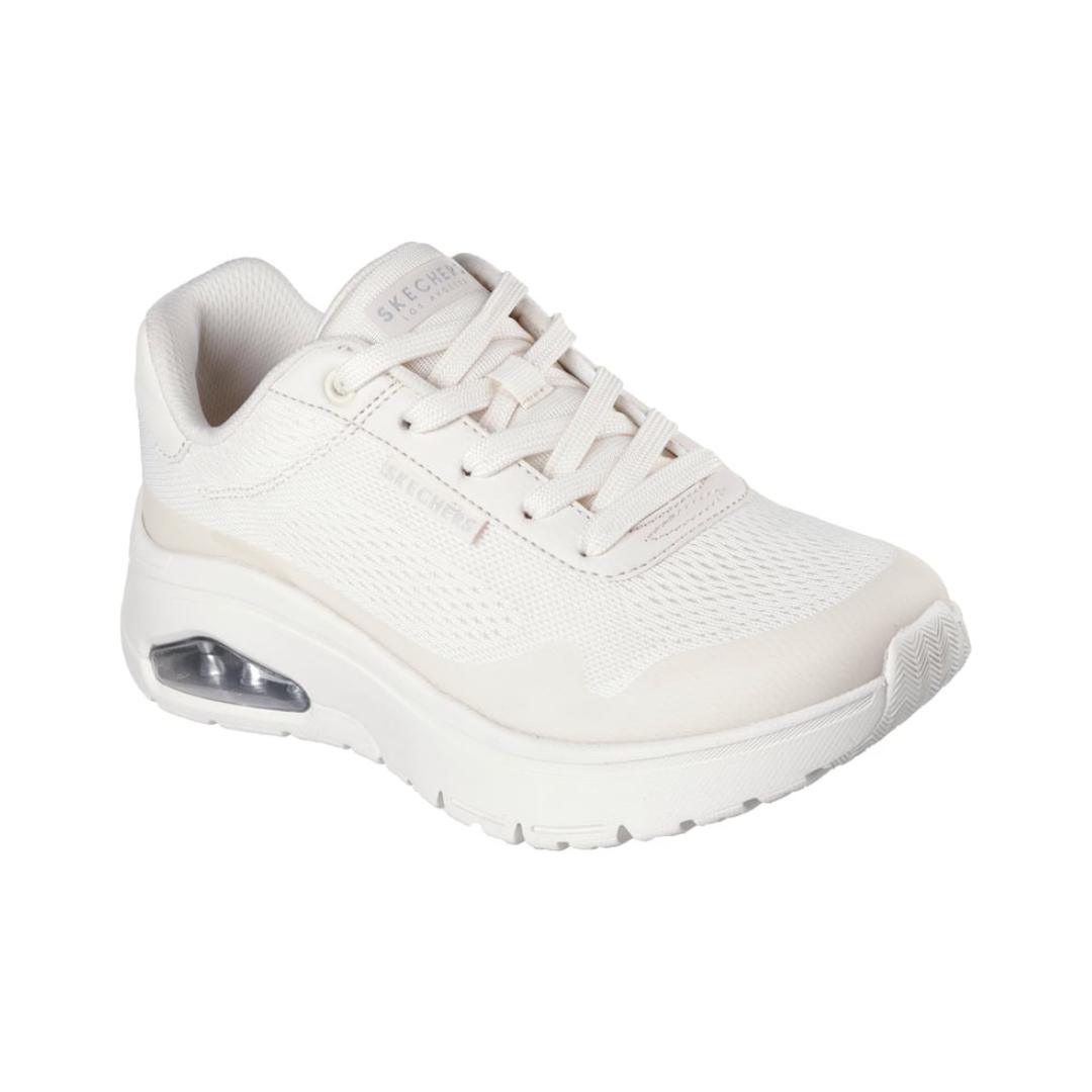 Zapatos Skechers Uno Flex La Evolución del Estilo Deportivo en un Tono Crema Sofisticado