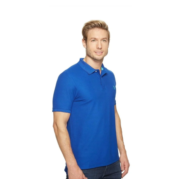 Chemise Polo Azul Rey Para Hombre