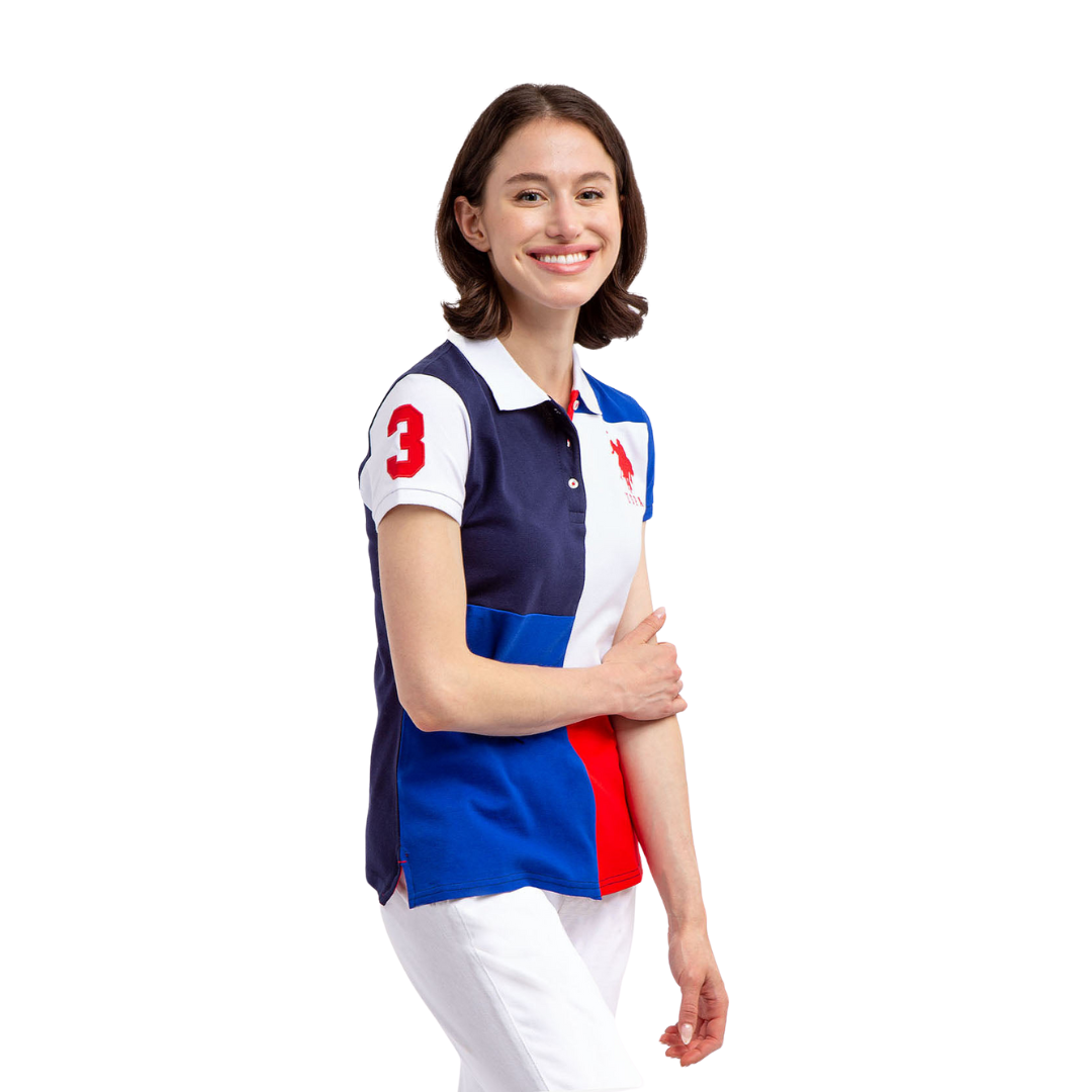 Chemise Polo Bloques Para Mujer