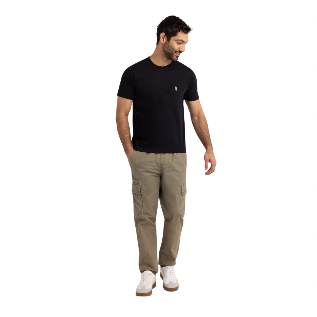 Franela Polo Básica Con Bolsillo Para Hombre