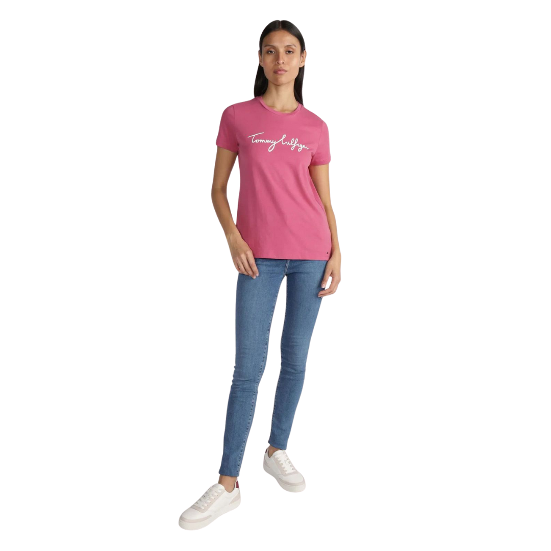 Franela Tommy Hilfiger Rosa Fuerte Para Mujer