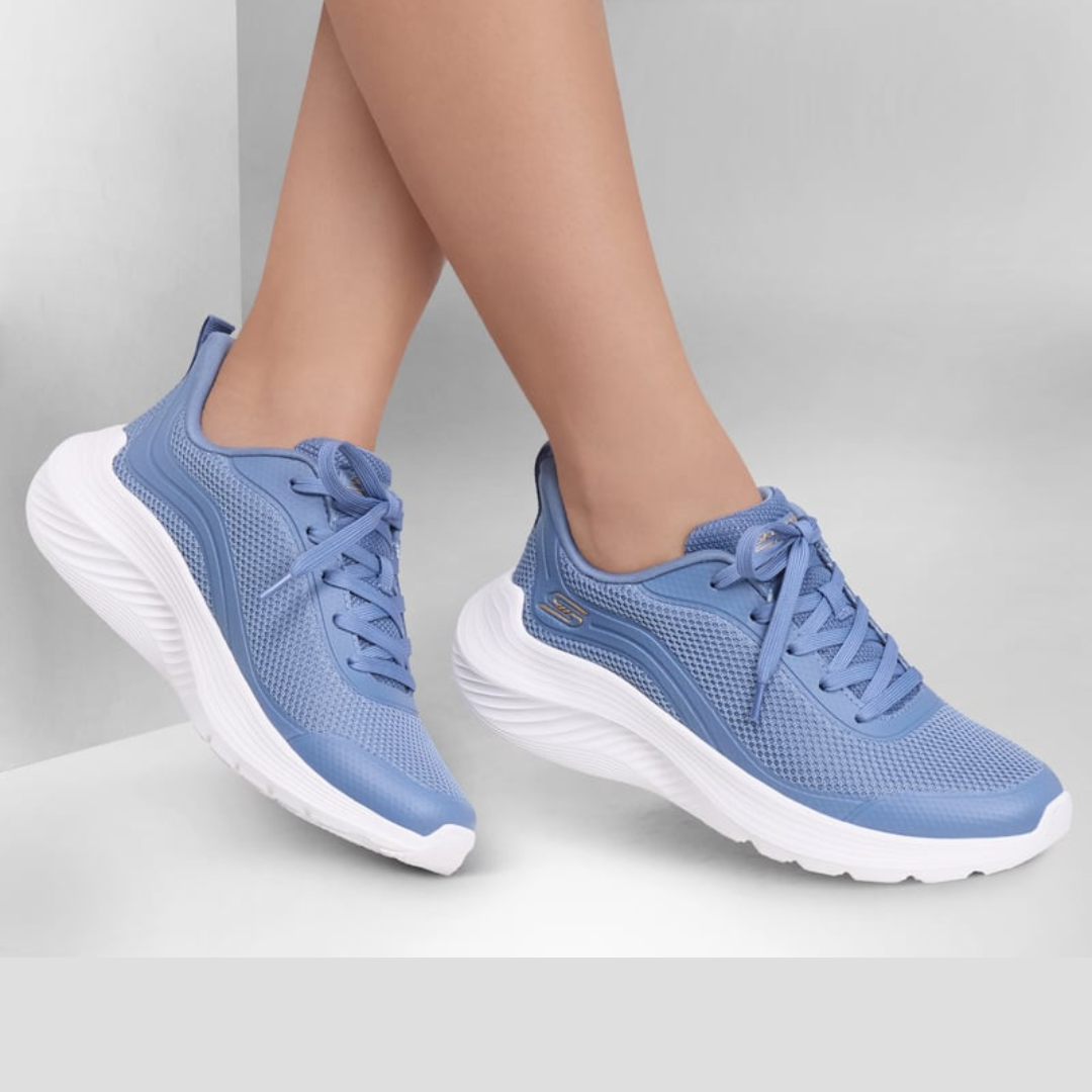 Zapatos Skechers BOBS Sport Squad Waves Azul Estilo y Confort Superior