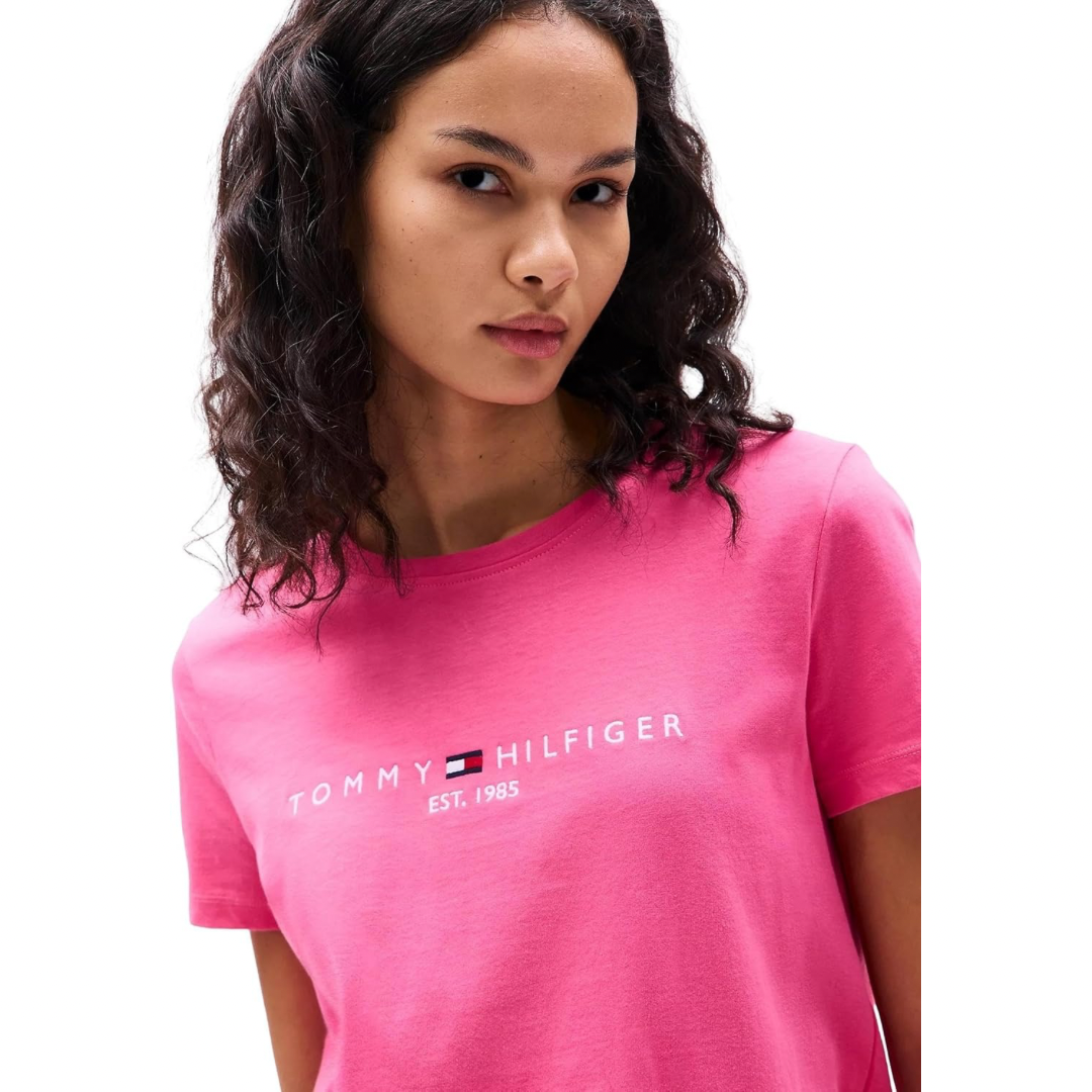 Franela Tommy Hilfiger Rosa Fuerte Para Mujer
