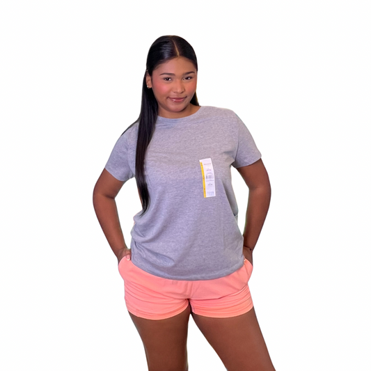 Short Polo Deportivo Casual Salmón Con Bolsillos Para Mujer