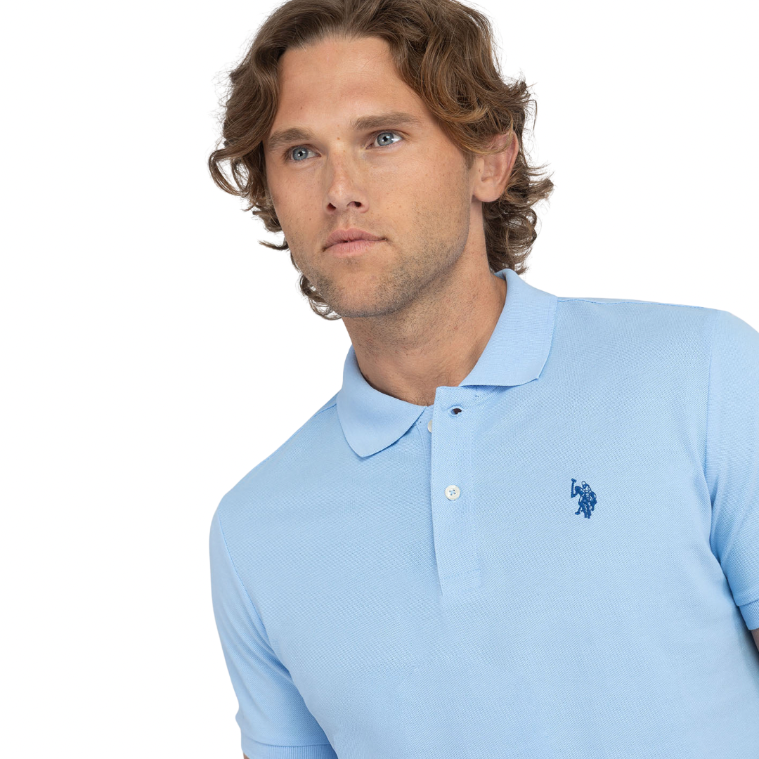 Chemise Polo Azul Cielo Para Hombre