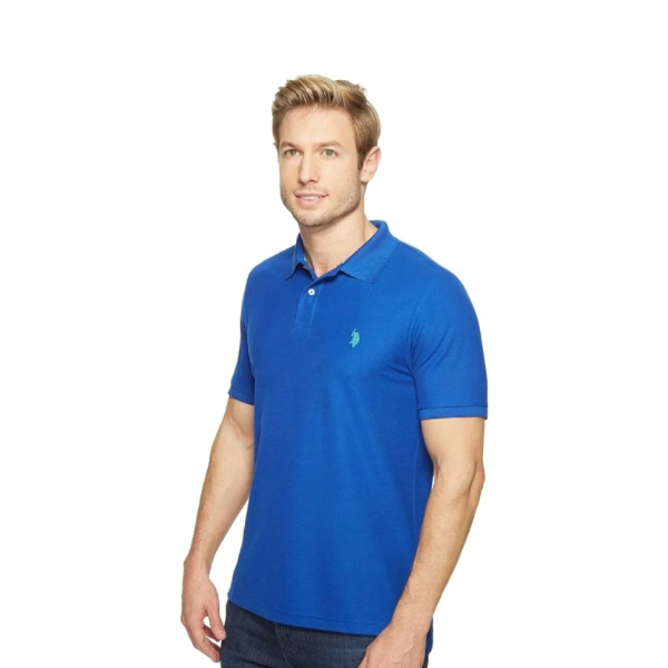 Chemise Polo Azul Rey Para Hombre