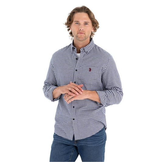 Camisa Polo Manga Larga Para Hombre