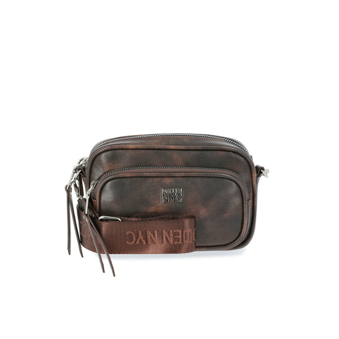 Crossbody Madden NYC Marrón Con Llavero